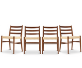 Harrison Dining Chair, Walnut Brown, Set of 4
