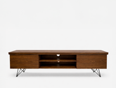 Andrea Wood TV Console (Live Edge), Walnut