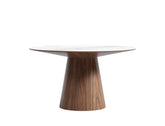 Aspen Dining Table (120cm) with 4 Harrison Chairs, Walnut Brown Set