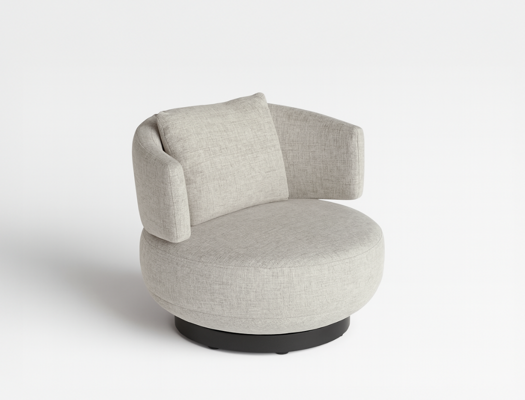 Aurora Swivel Armchair (Customised: Delivery in 8-10 Weeks)