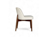 Beatrice Solid Wood Fabric Dining Chair, Chalk