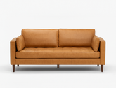 Boston 3 Seater Leather Sofa, Tan