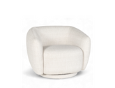Celeste Swivel Armchair, Almond White
