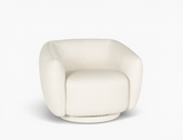 Celeste Swivel Armchair, Almond White