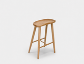 Cleo Solid Wood Bar Stool, Natural