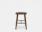 Cleo Solid Wood Counter Stool, Dark Walnut