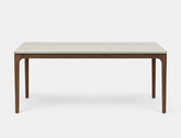 Lindon Travertine Dining Table, Sintered Stone (180cm)
