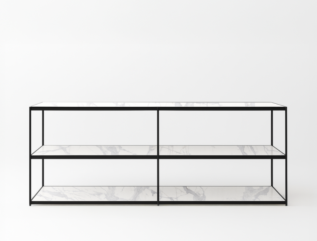 Lucca Low Shelf, Sintered Stone