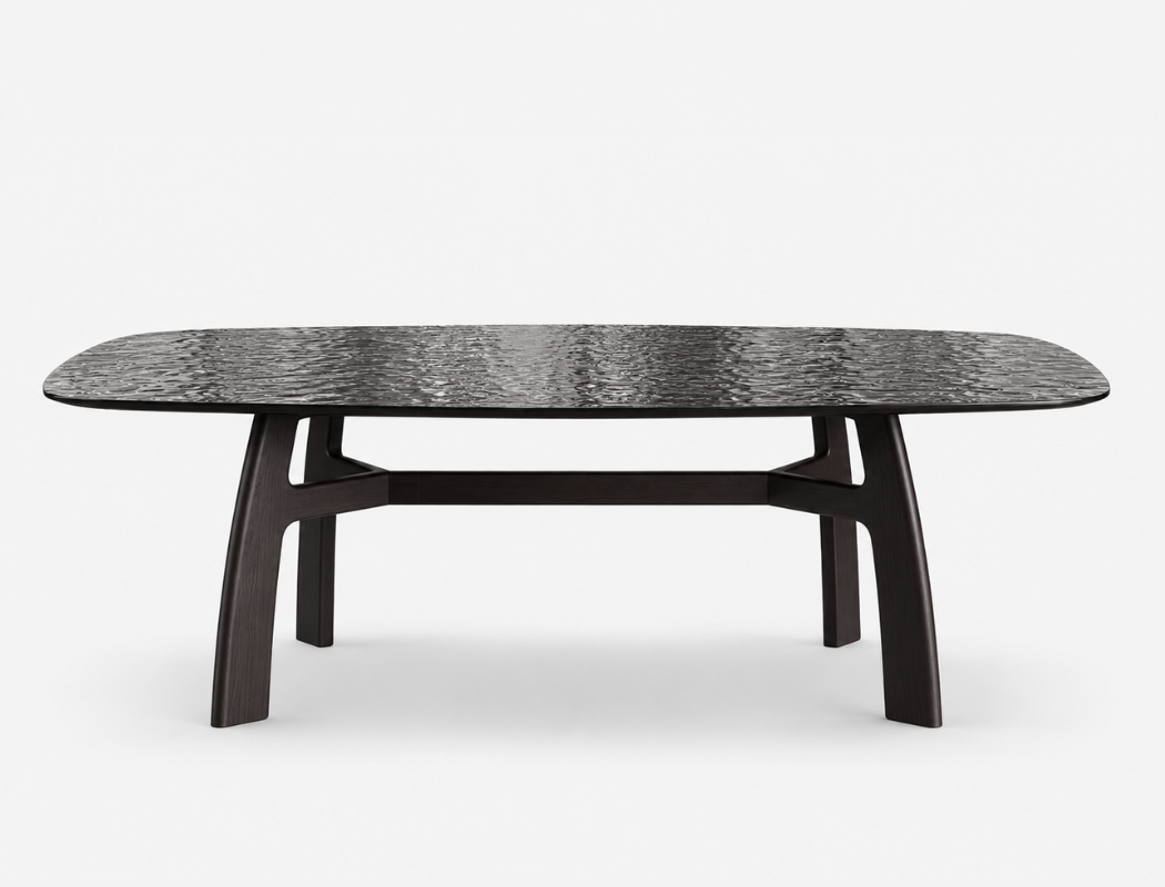 Ondula Glass Dining Table (210cm)