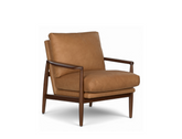 Quinn Leather Lounge Chair, Vintage Tan (Premium)