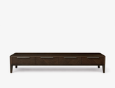 Regent Wood TV Console, Smoked Oak
