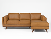 Sidney (Petite) Right Facing L-Shape Leather Sofa