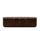 Sloane TV Console (210cm), Dark Walnut