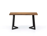 Aster Live Edge Solid Wood Dining Table, Natural 150cm / Customised: Delivery in 2-3 Months