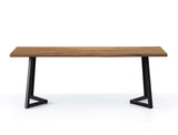 Aster Live Edge Solid Wood Dining Table, Natural