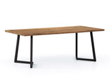 Aster Live Edge Solid Wood Dining Table, Natural