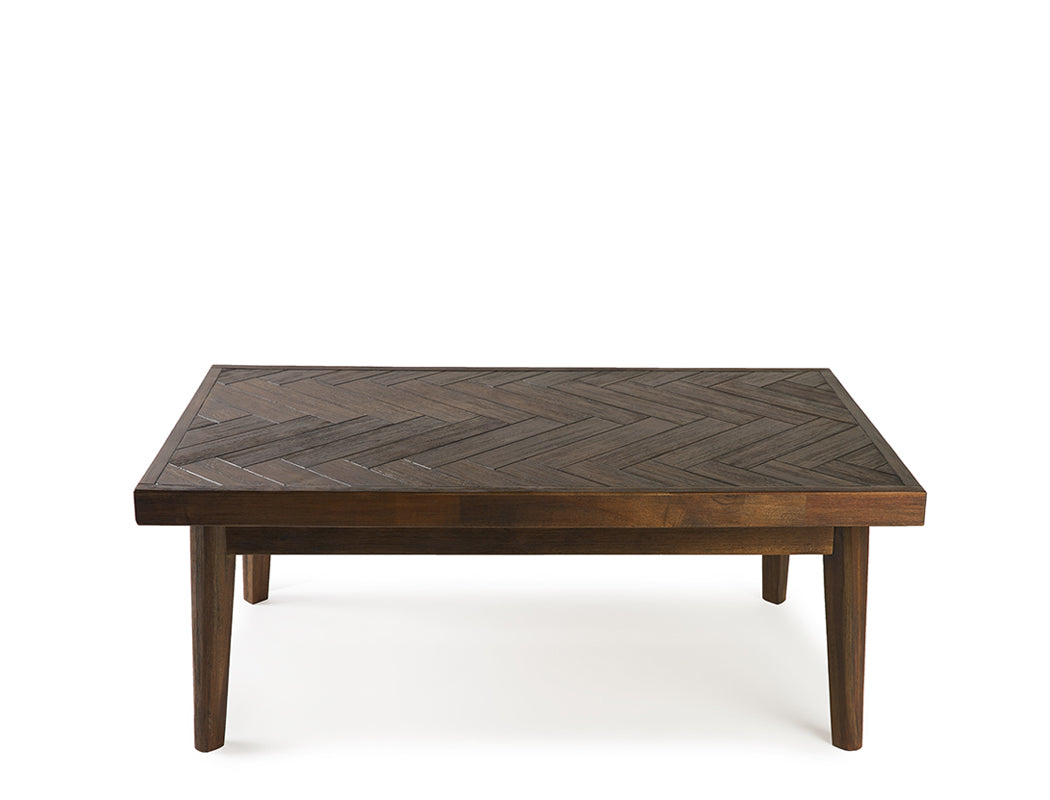 Austin Herringbone Solid Wood Coffee Table