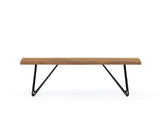 Barcelona Live Edge Solid Wood Dining Bench, Natural 150cm / Customised: Delivery in 2-3 Months