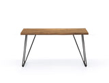 Barcelona Live Edge Solid Wood Dining Table, Natural 150cm / Customised: Delivery in 2-3 Months