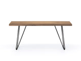 Barcelona Live Edge Solid Wood Dining Table, Whitewash 180cm / Customised: Delivery in 2-3 Months