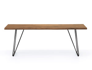 Barcelona Live Edge Solid Wood Dining Table, Natural 210cm / Customised: Delivery in 2-3 Months