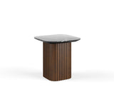 [CLEARANCE] Bari Marble Side Table, Black