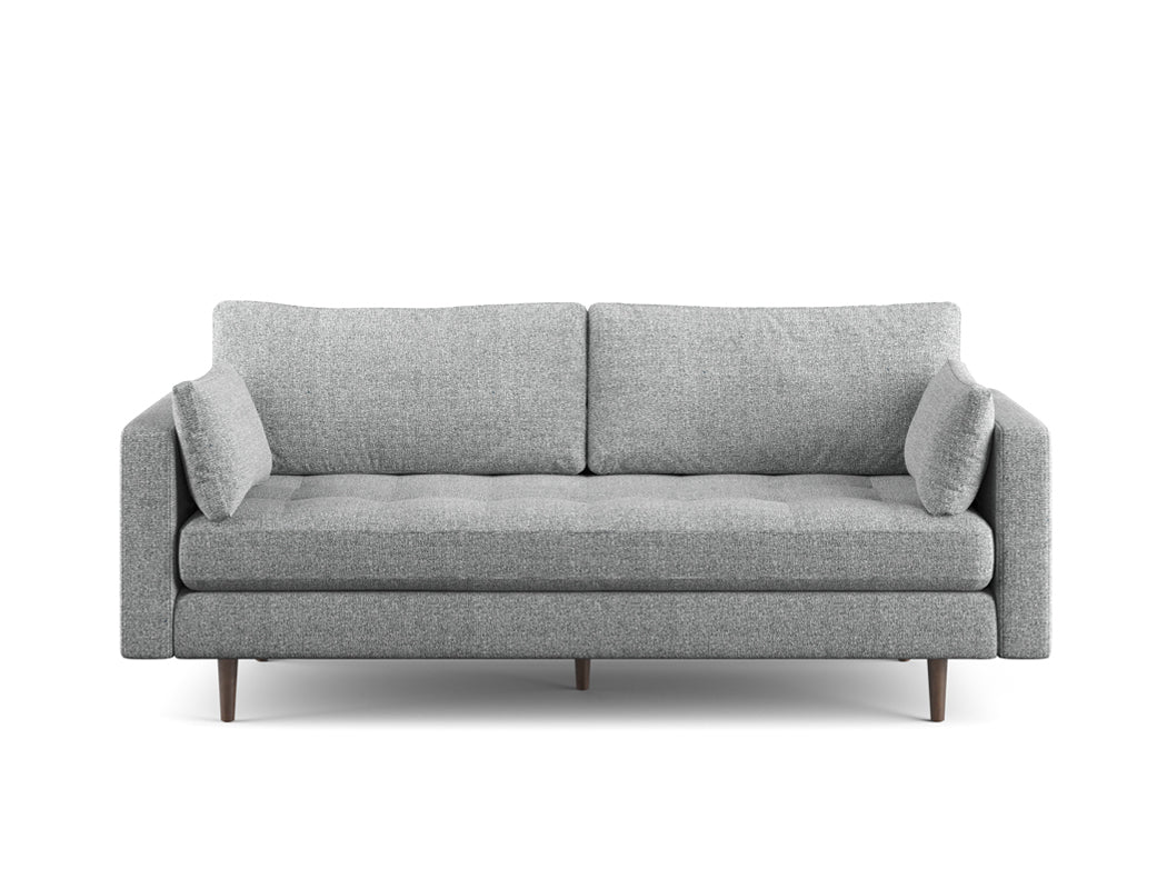 Boston 3 Seater Fabric Sofa Fabric CAT A1 Steel Granite Brown Delivery in 6-8 Weeks