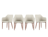 Margo Dining Chair, Pearl Sand, Set of 4