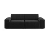 Scott 3 Seater Sofa, Black Granite