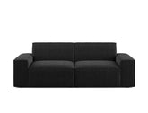 Scott 3 Seater Sofa, Black Granite