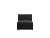 Scott Armless Sofa, Black Granite