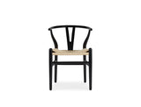[CLEARANCE] Wishbone Y Wood Dining Chair, Black
