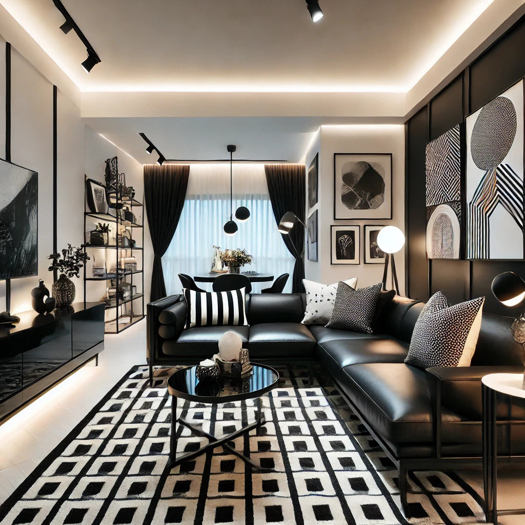 Black and White Makeovers for Singapore Homes