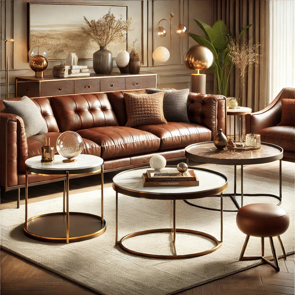 Perfect Coffee Tables for Brown Leather Couches