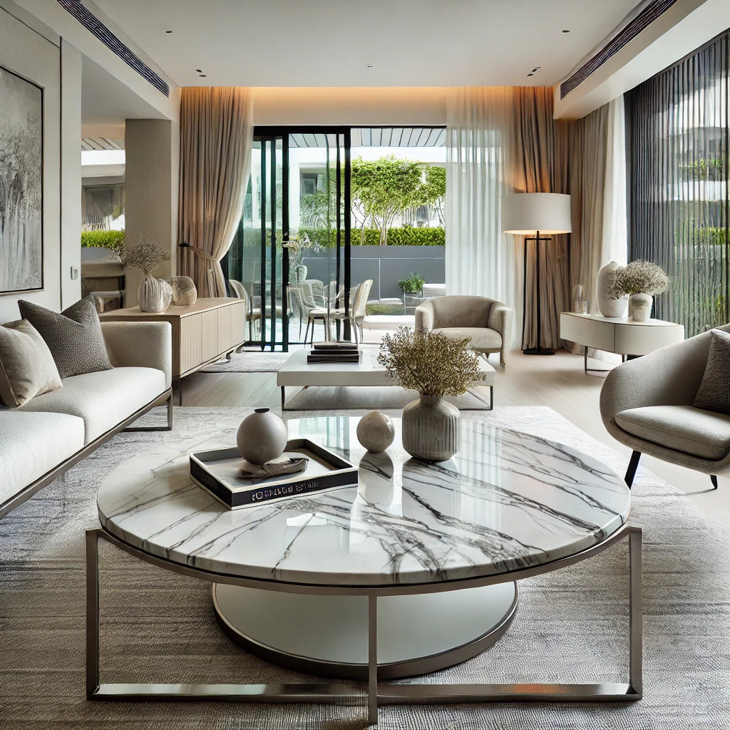 Create a Statement with Marble Coffee Tables