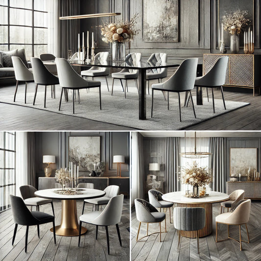 Stylish Dining Tables for Grey Floor Designs