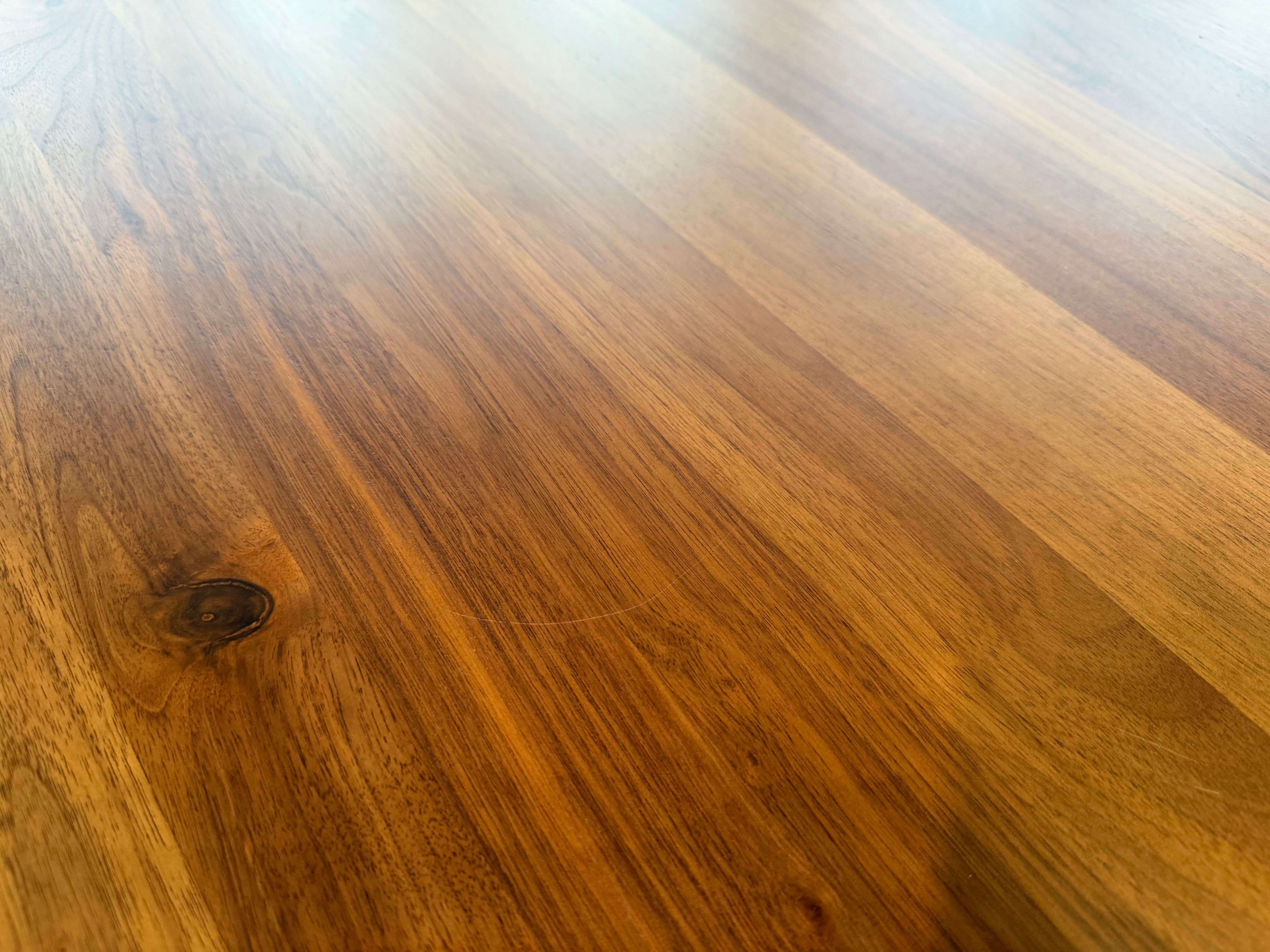 Axel Round Solid Wood Dining Table (120cm), American Black Walnut