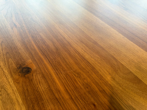 Axel Round Solid Wood Dining Table (120cm), American Black Walnut