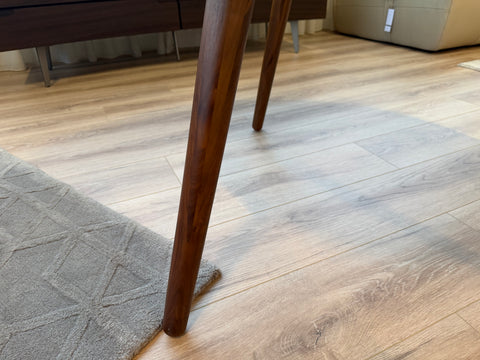 Axel Round Solid Wood Dining Table (120cm), American Black Walnut