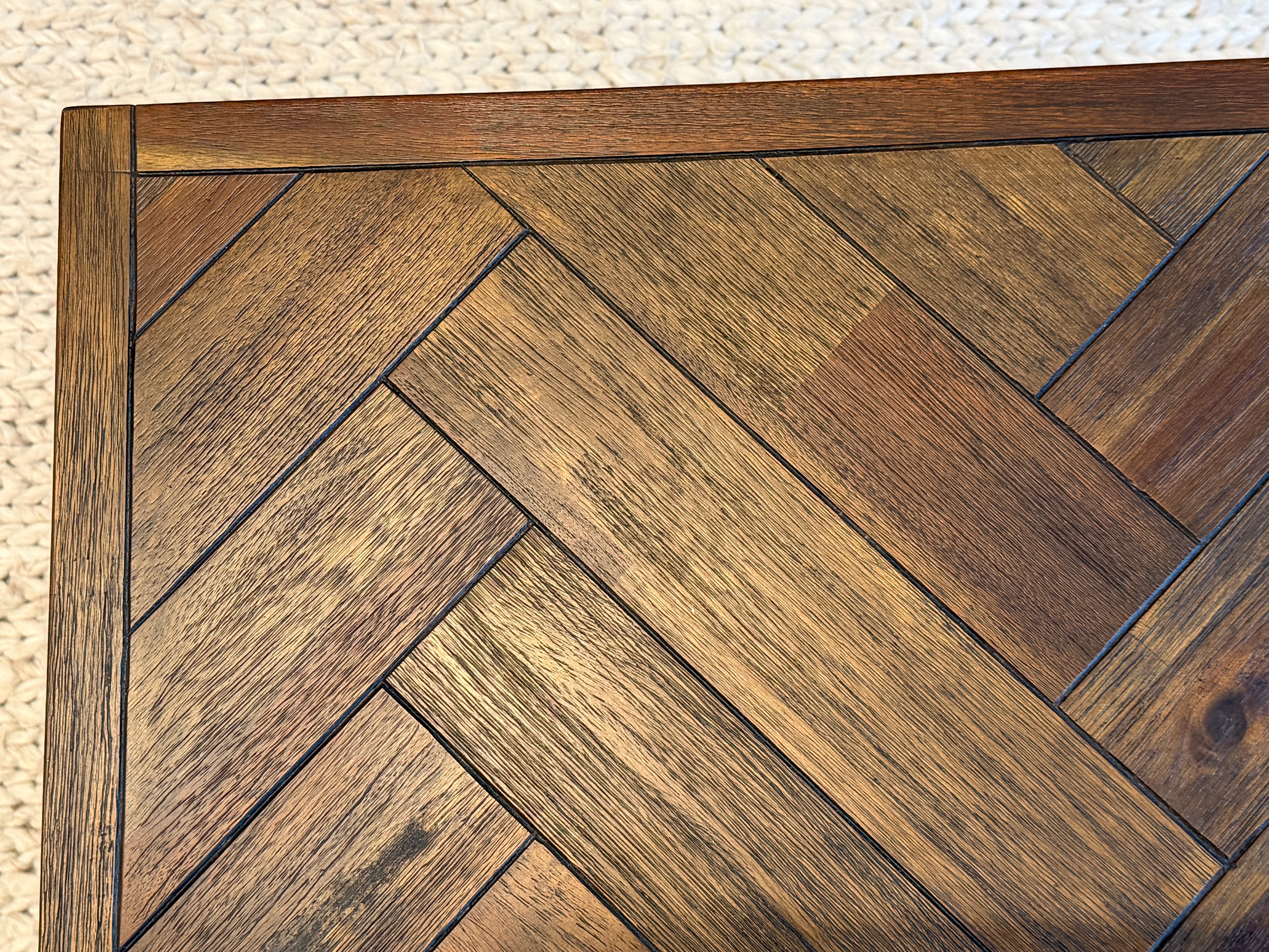 Austin Herringbone Solid Wood Coffee Table