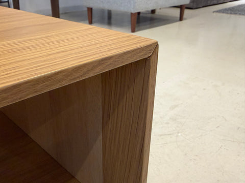 Riley Wood Coffee Table, Natural Oak (with Storage)