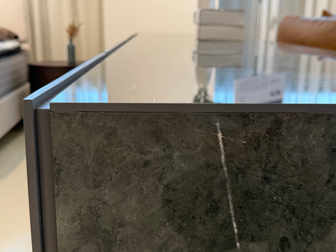 Etna Sintered Stone Sideboard, Grey (Glossy)