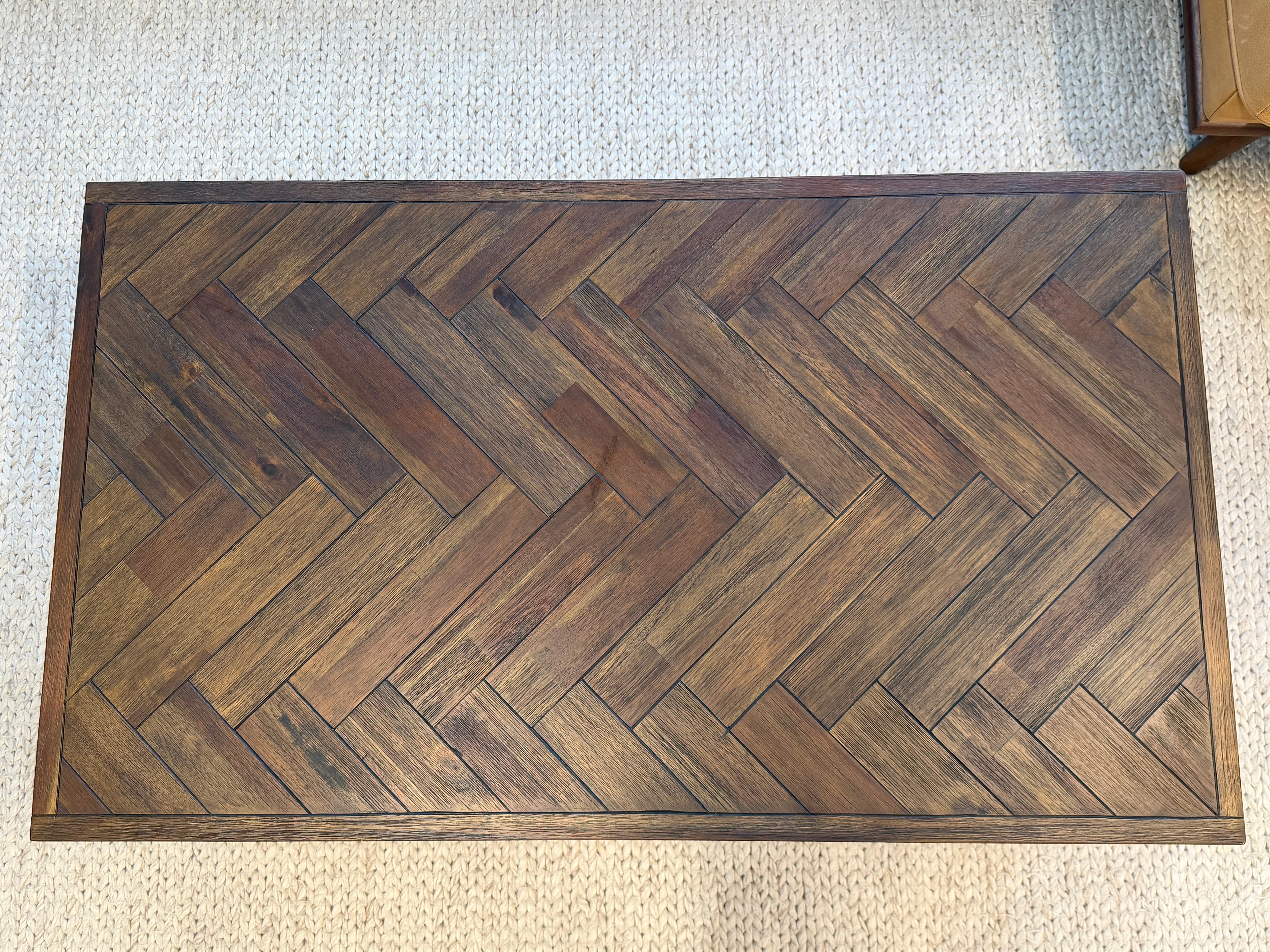 Austin Herringbone Solid Wood Coffee Table