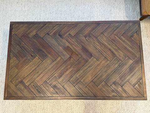 Austin Herringbone Solid Wood Coffee Table
