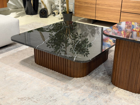Bari Marble Coffee Table, Black