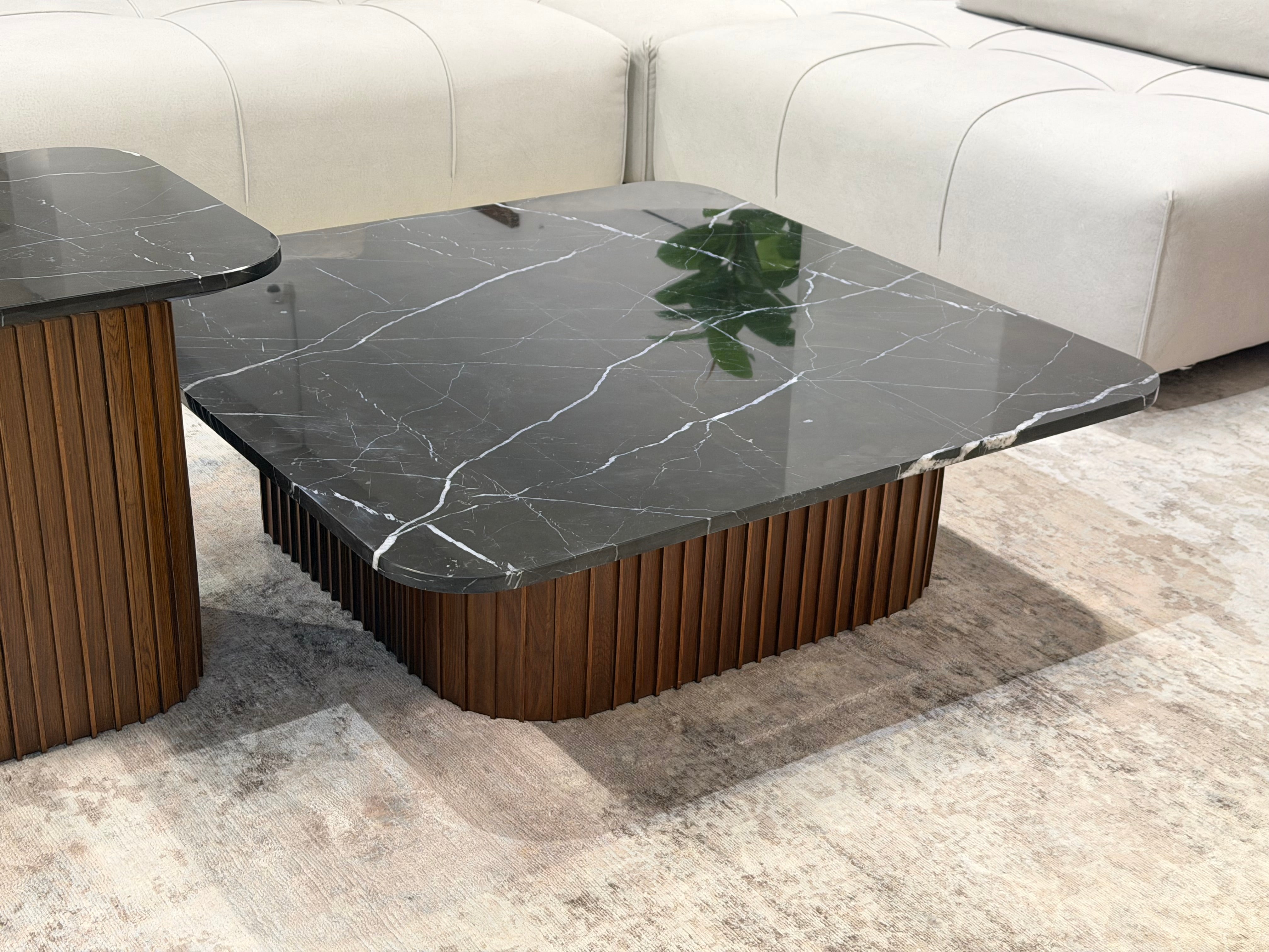 Bari Marble Coffee Table, Black