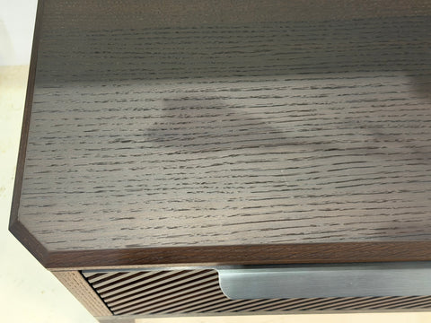 Regent Wood TV Console, Smoked Oak