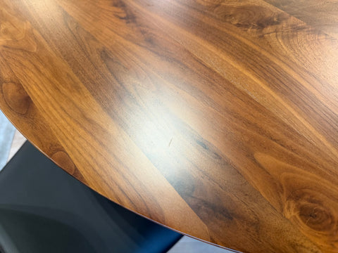 Axel Round Solid Wood Dining Table (120cm), American Black Walnut