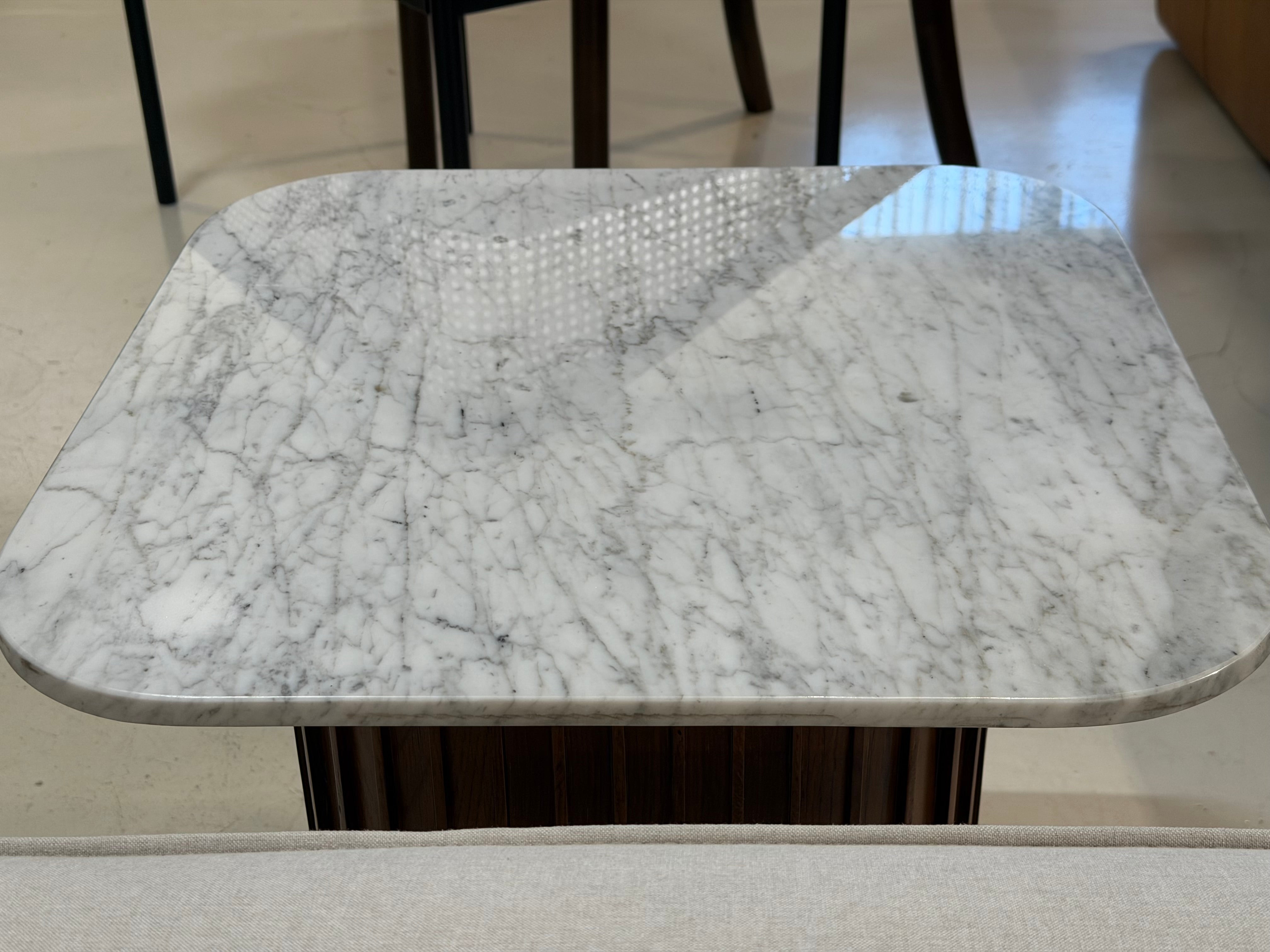 Bari Marble Side Table, White