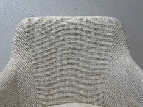 Charles Fabric Dining Arm Chair, Beige Sand